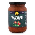 Bun Maska Tomato & Basil Sauce | Made with Fresh Tomatoes | Perfect for Pizza and Pasta | Taste like Homemade | No Artificial Preservatives | Ready to Eat | Healthy | MSG Free